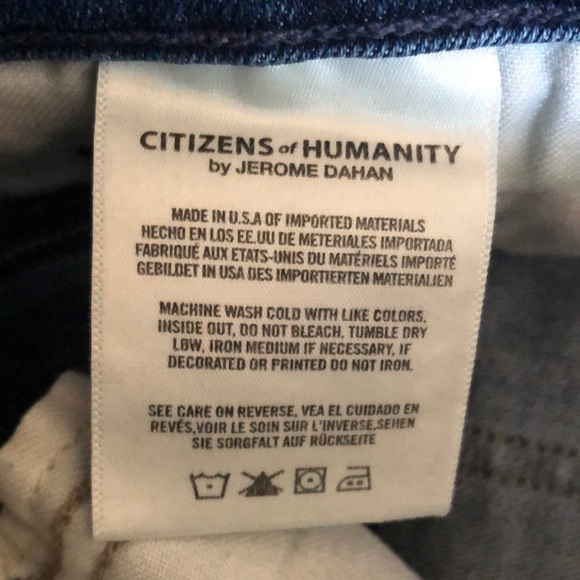 COH the Rocket High Rise Skinny Sz 24 Distressed Blue Jeans with Holes Worn Look - Picture 2 of 16